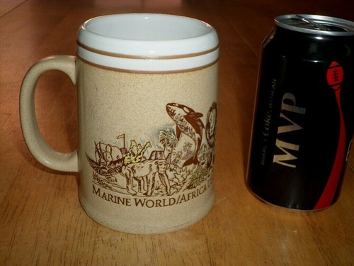 MARINE WORLD / AFRICA USA - WILDLIFE PARK, JUMBO, Ceramic BEER Mug/ Cup, #1970's - Picture 7 of 10