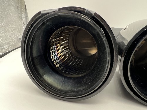 Tubo trasero doble para automóvil 63 mm en 101 mm puntas de escape de fibra de carbono real - Imagen 10 de 11