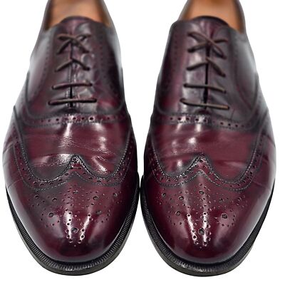 Vintage Salvatore Ferragamo Italy Dress Shoes Mens 11.5 Burgundy Leather Oxfords | eBay Vintage Salvatore Ferragamo Italy Dress Shoes Mens 11.5 Burgundy Leather Oxfords | eBay