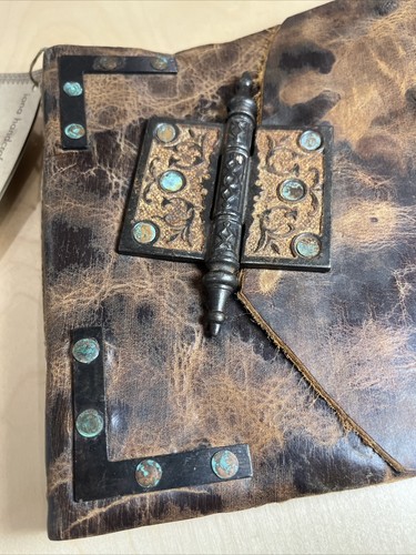 Iona Handcrafted Books Journal Traditional Italian Style Monk Hinge Pin Locking - Picture 2 of 14
