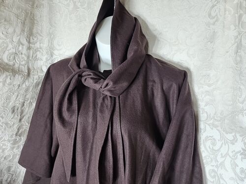 Harve Bernard Vtg Brown Cape Coat Poncho Layer size osfm 5602 - Picture 2 of 6