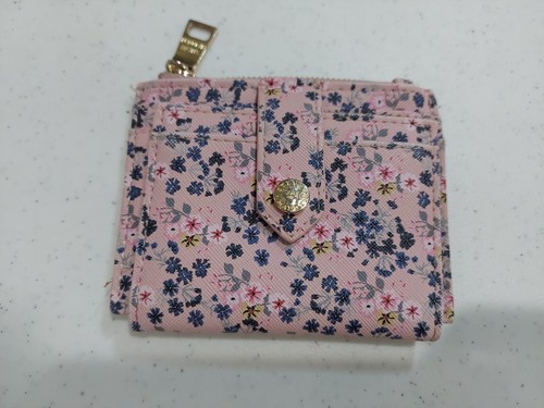 Portafoglio Steve Madden Card Case con Moneta Tasca Rosa e Bianco Bhayden - Foto 4 di 7