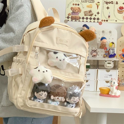 Nylon Backpack Polyester Satchels Bag Creative Gift Shoulder Bag Daily Use - Picture 8 of 15