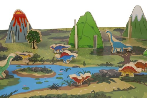 The Freckled Frog The Happy Architect Dinosaurs 22 Wooden Pieces Age 2+ - Bild 6 von 9