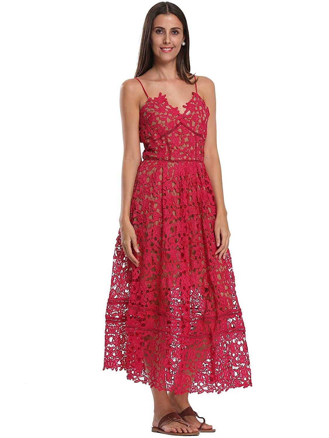 Mina damer röd Dress kvinna klär perfekt date klänning semester klänning Mina damer röd Dress kvinna klär perfekt date klänning semester klänning