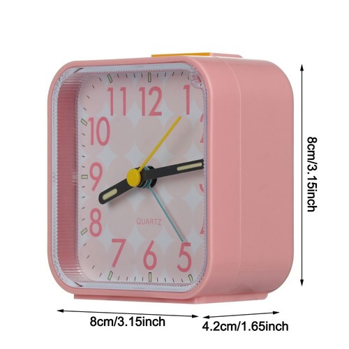 Analogue Alarm Clock Analog Loud Battey Bedside Desktop Table Silent Minimalist - Picture 6 of 16