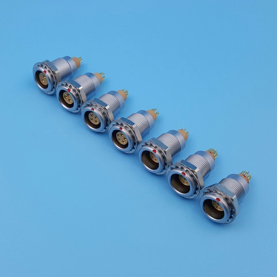 1*Circular Push Pull M9 Aviation Plug Cable Connector Compatible FGG EGG Series - Image 3 of 4
