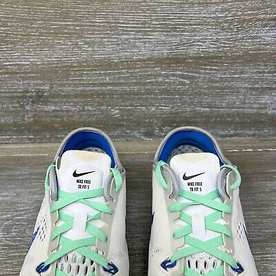 Nike Free 5.0 TR Fit 5 White Mint Green Running Shoes 718932 Nike Free 5.0 TR Fit 5 White Mint Green Running Shoes 718932