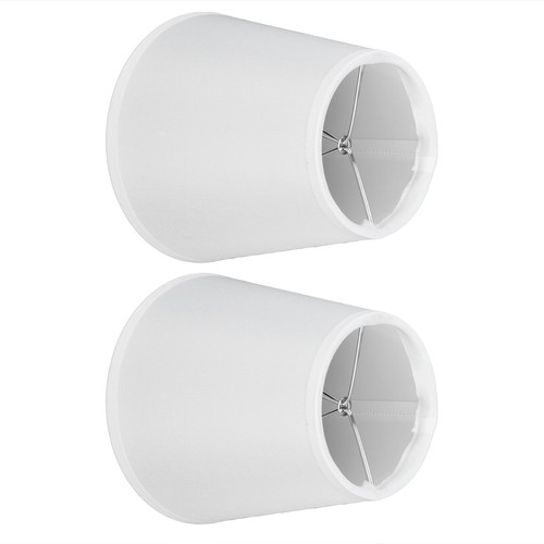(PT06 Beige)2PCS Fabric Lampshade European Style Clip On Lamp Shade For E14 US - Picture 5 of 24