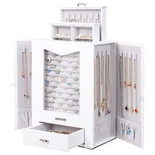 Jewelry Box/ Organizer/ Display Case for Necklaces Rings Earrings Bracelets