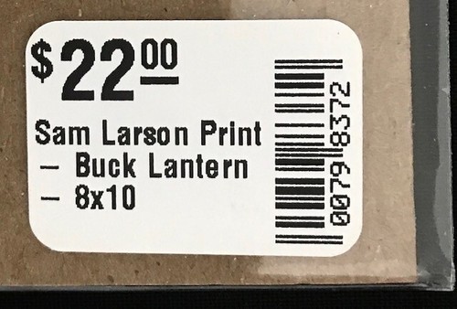 SAM LARSON ART *BUCK LANTERN* 8x10 SIGNED PRINT #432- HALLOWEEN SPOOKY PICTURE - Picture 11 of 11