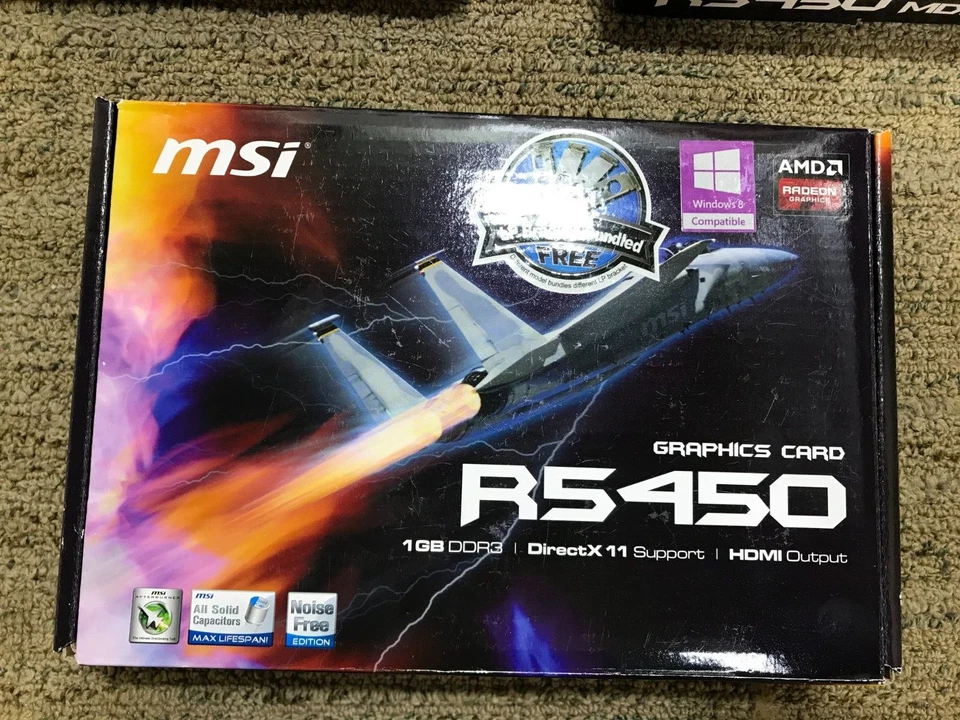 (5X) MSI Radeon HD R5450-MD1GD3H/LP/VGA Graphics Card* - Image 2 of 4