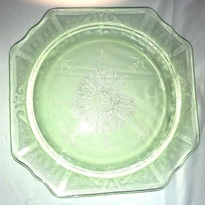 Green-Princess-Depression-Glass-9-inch-Dinner-Plate
