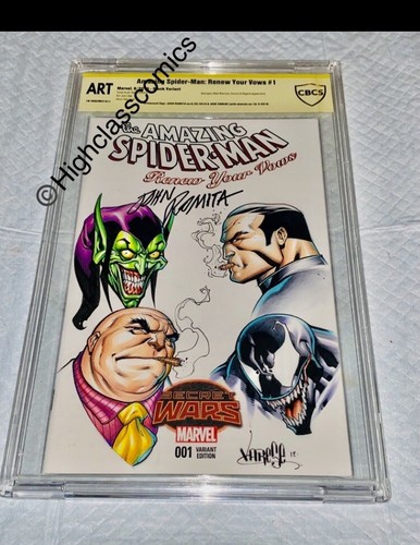 INCREÍBLE SPIDER-MAN #1 CBCS 9.8 SS ARTE ORIGINAL JOHN ROMITA SR & JOSE VARESE - Imagen 4 de 12