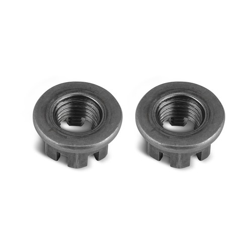 For Yamaha Banshee 350 Blaster 200 Front Axle Hub Castle Nuts 1988-2006 2-Pack - Picture 4 of 5