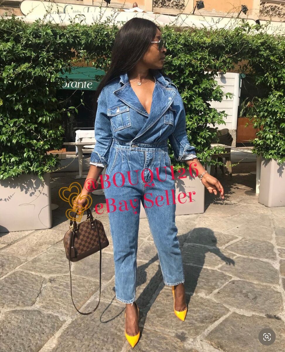 Zara + Denim Jumpsuit