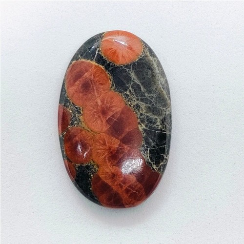 Cabujón de obsidiana de cabujón natural de cacahuete joyas de piedras preciosas sueltas 24 quilates ME-11539 - Imagen 1 de 3