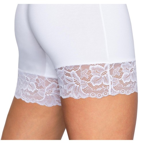 Alkato Damen Unterwäsche Baumwolle Longpants Unterhosen mit Bein Spitze - Bild 17 von 19