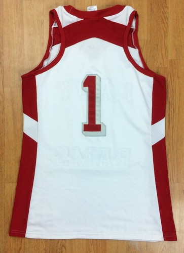 Camiseta deportiva de baloncesto de los Winston-Salem State Rams usada en el juego WSSU dama Rams BLANCA - Imagen 6 de 28