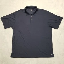 Champion Shirt Men Extra Large Blue Golf Polo 100% Polyester Short Sleeve Casual