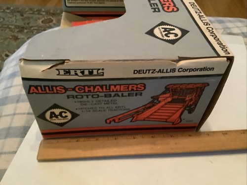 Vintage Allis Chalmers Roto Baler Deutz-Allis 1/16 Scale By Ertl NIB 1988 - Picture 7 of 8