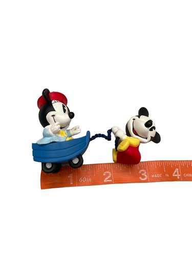 Baby Mickey Minnie Together Hallmark Keepsake Ornament Make Believe Boat 1998 - Picture 6 of 6