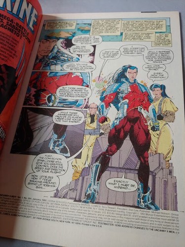 Cómics de Marvel de The Uncanny X Men 284 1992 en estado bastante bueno/casi nuevo - Imagen 7 de 10