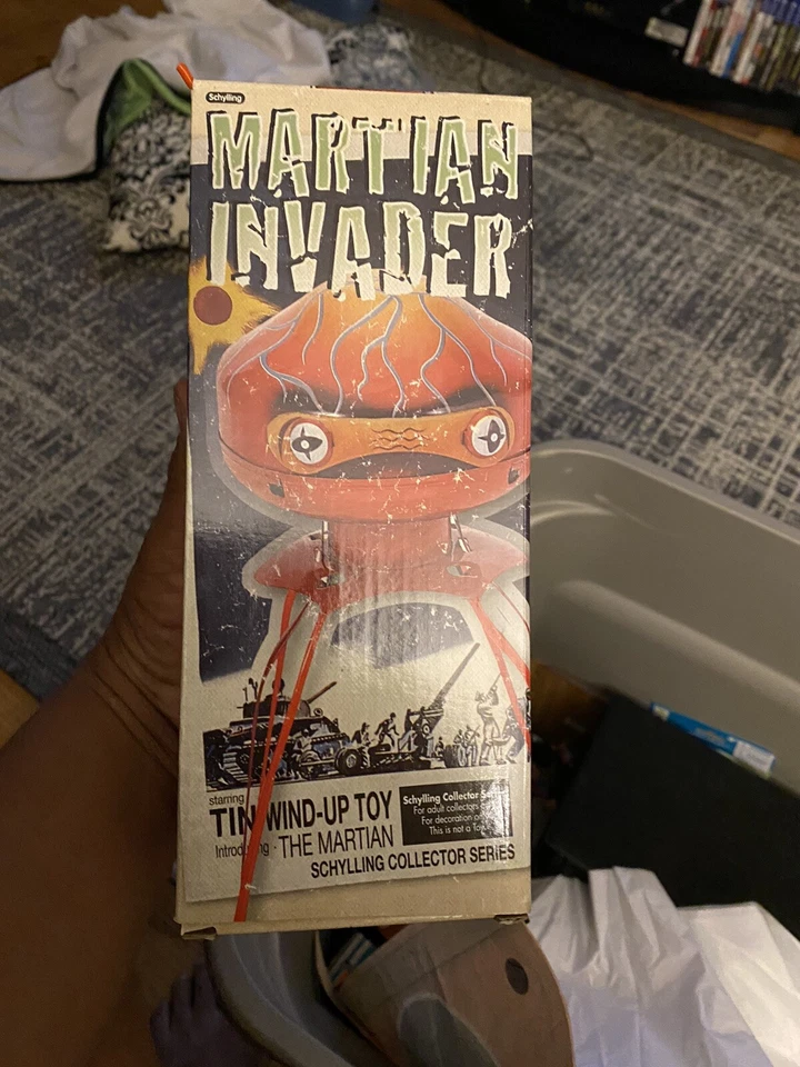 Juguete de cuerda de hojalata Schylling Martian Invader Collector Series con llave caja ORG funciona  Foto 2 de 4