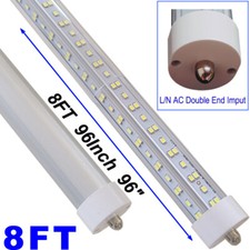 12 PACK T8 8FT FA8 Single Pin Led Tube Light Bulbs 144W 8 Foot Led Shop Light