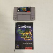 The Pagemaster SNES Super Nintendo Authentic Game Cart + Manual - TESTED