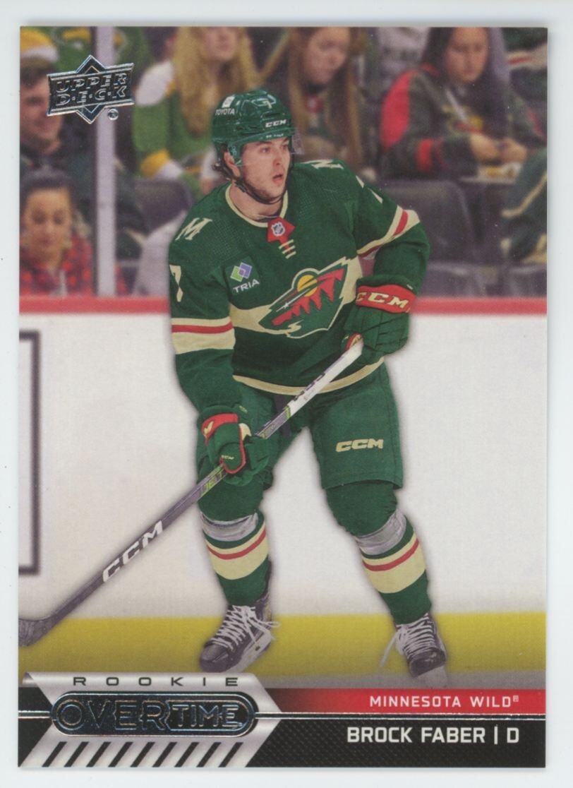 2024-25 UPPER DECK OVERTIME Brock Faber 2023-24 RC ROOKIE UPDATE