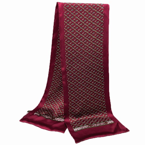 Men's 100 Silk Scarf Neckerchief Double Layer - Picture 3 of 6