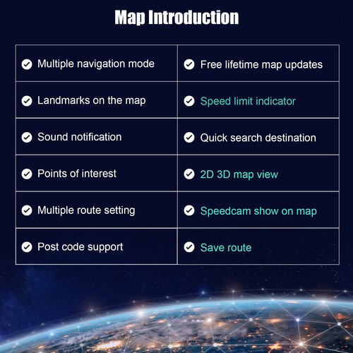2025 7" Truck Sat Nav HGV Lorry LGV Maps UPDATED UK Europe Keyfuels Laybys POIs - Picture 12 of 13