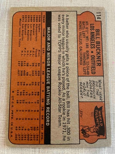 1972 Topps Baseball EX++ 1-250 - 第 70/384 張圖片