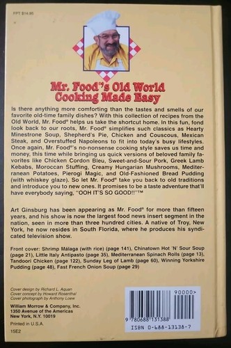 Mr. Food's Old World Cook Hardcover - Picture 6 of 6