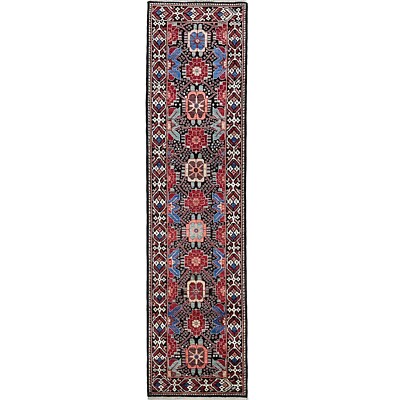 Handmade (2'9'' x 10') Colorful Kurdish Tribal Wool Runner Rug for Hallway