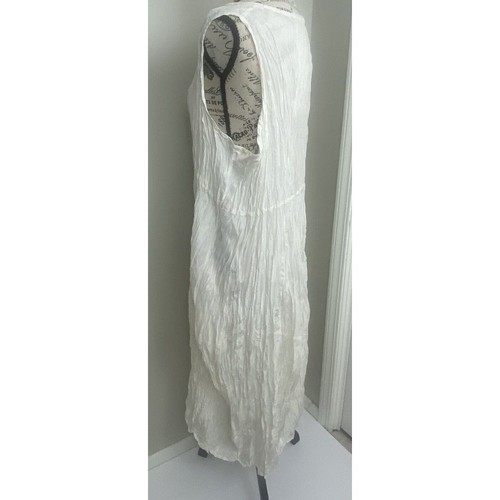 Privatsachen Seidenkleid weiß Lagenlook Crinkle Cocon Commerz Größe EU 38/2 - Bild 5 von 10