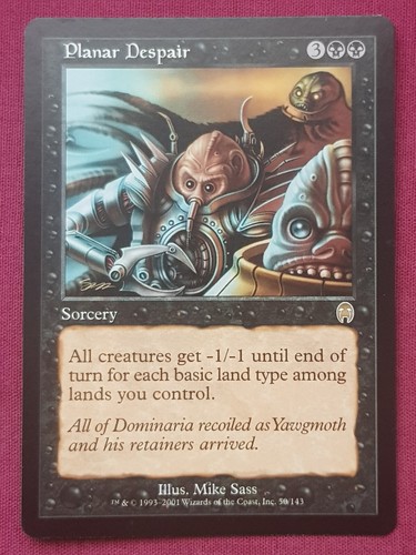 Magic The Gathering APOCALYPSE PLANAR DESPAIR black card MTG - Picture 1 of 2