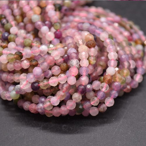 4mm Semi-precious Gemstone Faceted Round Beads - 15" Strand - Picture 4 of 53