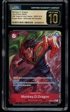 CGC 10 PRISTINE Monkey.D.Dragon OP07-015 Super Rare - Alt Art  500 Years ENGLISH
