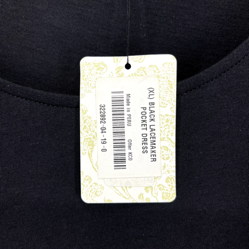 Peruvian Connection Kleid Damen XL Schwarz Schnürmacher Boho Taschen Freizeit - Bild 11 von 17