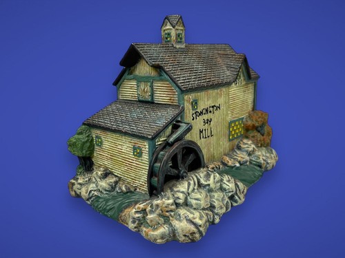 Lang and Wise Folk Art Village House Stonington Bay Mulino illuminato 1a edizione - Foto 8 di 21