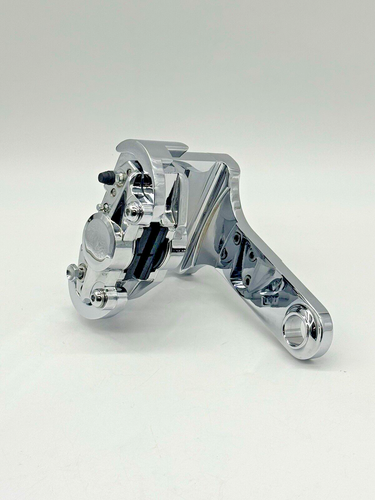 HELLBOUND STEEL BREMBO DRIVE-SIDE PULLEY BRAKE CALIPER SYSTEM WIDE TIRE CHOPPER - Picture 2 of 15