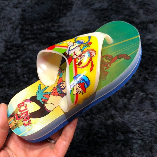 SANDALIAS 3D LENTICULARES Anime Japonés ZENDERMAN NIÑOS RARAS DE COLECCIÓN Time Bokan - Imagen 9 de 13