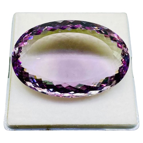 VVS 108.70 Cts Natural Purple Amethyst Oval Pendant Size Huge Untreated Gemstone - Picture 6 of 21