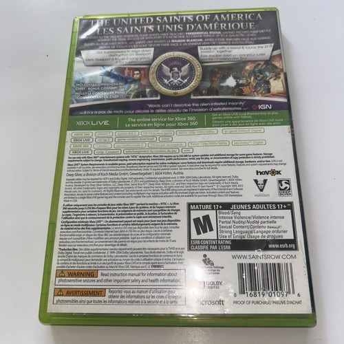 Saints Row 4 (Xbox 360,2013) With manual - Picture 2 of 5