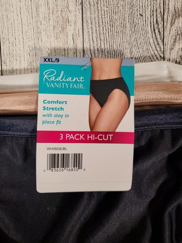 Vanity Fair Hi-Cut Panties 3X Underwear Radiant Collection 3pk - Picture 14 of 15