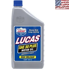 Lucas SAE 30 Plus Motor Oil - 1 Quart for Engine Longevity & Performance