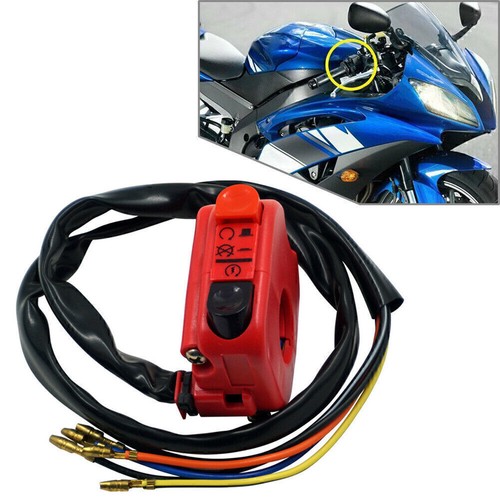 7/8" Handlebar Motorcycle Ignition Switch On Off Starter Engine Start DC12V/10A - Picture 6 of 12