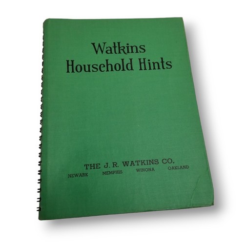 Libro de sugerencias para el hogar Watkins 1941 Elaine Allen verde decoración de cocina puntas vintage - Imagen 1 de 21